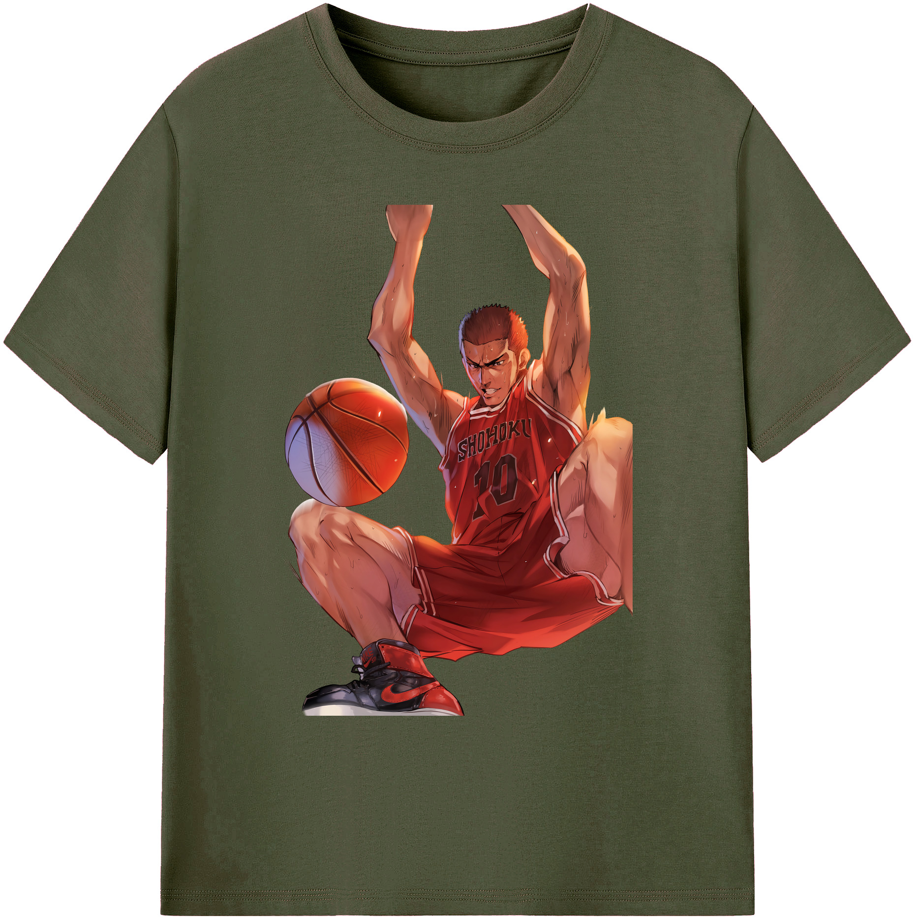 （画像用） SLAM DUNK／スラムダンク 綿100％ メンズ半袖Tシャツ｜肌触りやわらか＆通気性